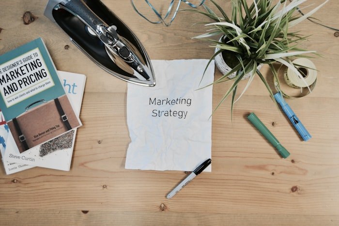 Marketing analytics on a laptop